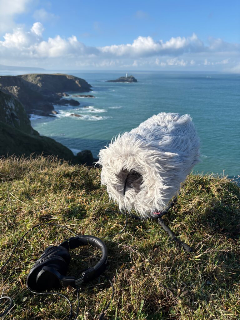 Microphone at Godrevy Head