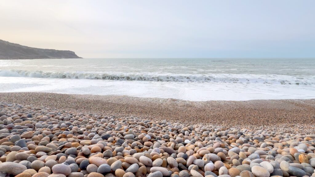 Chesil Beach towards Portland, Dorset